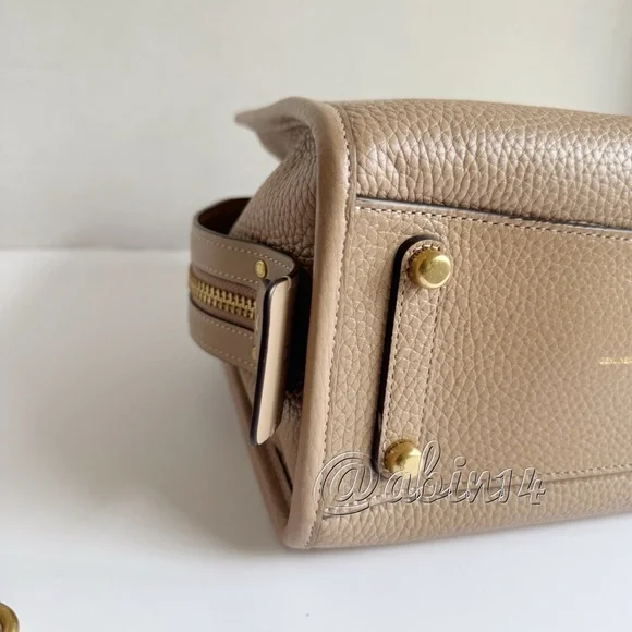 Exclusive Coach Rogue 25 Leather Top Handle Satchel Handbag in Color Taupe - Picture 7 of 16